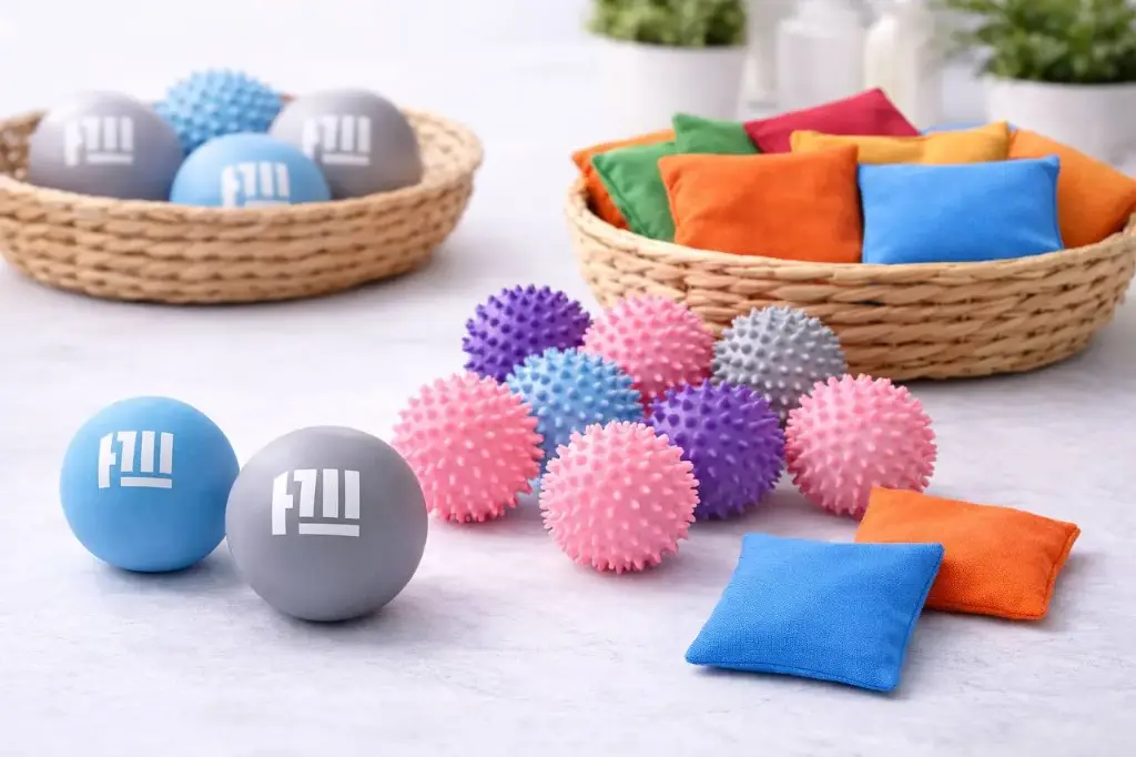 Комбо со скидкой (Мячик мфр, два мешочка, мячик колючий)